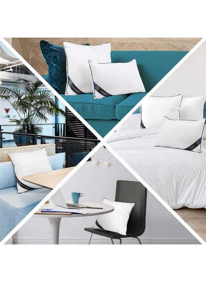 Utopia Bedding Utopia Bedding Throw Pillow Inserts (Pack of 4, White), 12 x 12 Inches Decorative Indoor Pillows for Sofa, Bed, Couch, Cushion Sham Stuffer - Image 5