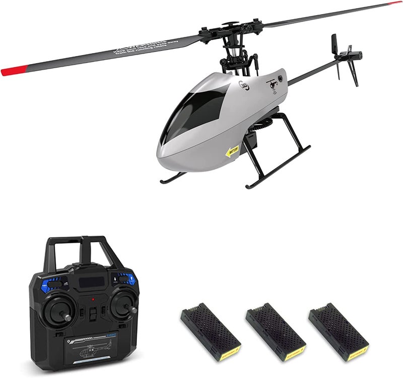 GoolRC C129 V2 RC Helicopter 4 Channel Remote Control Helicopter with 6Axis Gyro 24GHz RC Aircraft with 3D Flips Altitude Hold One Key Take OffLanding and 3 Batteries for Adults and Beginners - Image 2