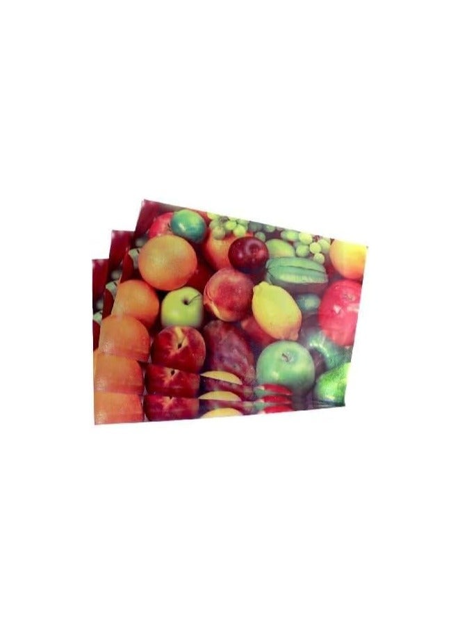 lastic Fridge Mat Set Of 4 Pieces(Assorted shapes may vary) - Image 1