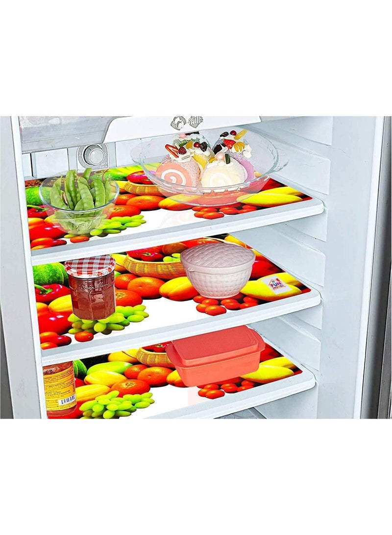lastic Fridge Mat Set Of 4 Pieces(Assorted shapes may vary) - Image 4