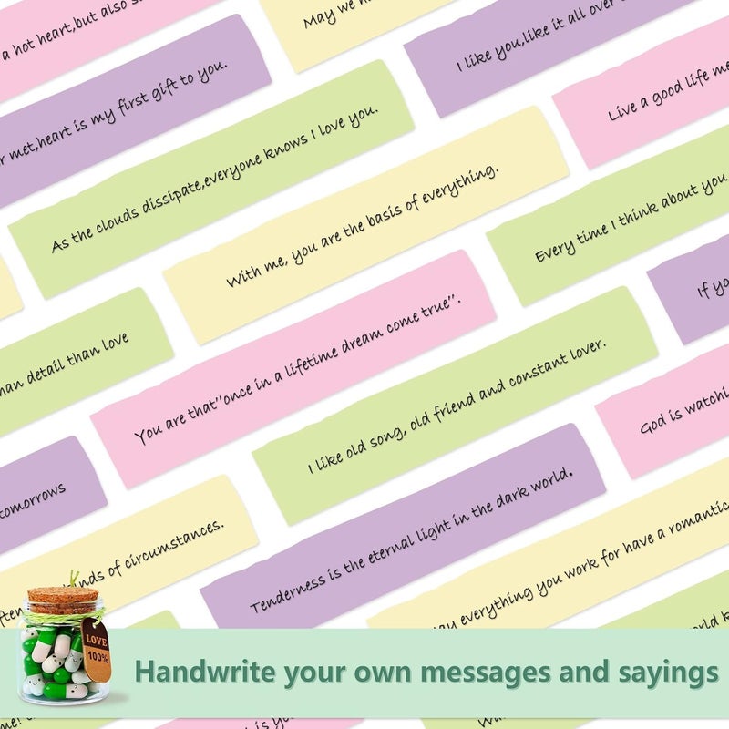 Tintnut Thanksgiving Valentines Present for Boyfriend, Girlfriend - Capsule Letters Message Love Letter Half Color Pill 30 Pcs Birthday Gift - Image 5