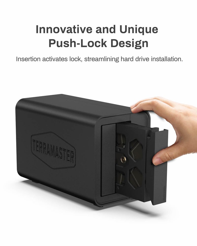 TERRAMASTER D2-320 USB RAID Enclosure - USB 3.2 Gen 2 10Gbps Type C 2Bay Direct Attached Storage Supports RAID 0, 1, Single, JBOD (Diskless) - Image 5