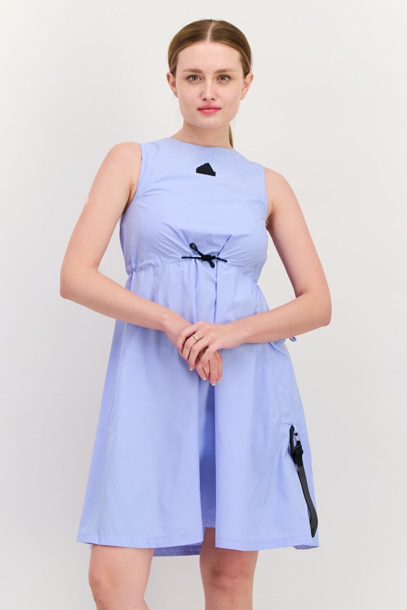 Adidas فستان خارجي بلا أكمام رياضي للنساء من أديداس × بارلي، لافندر - Image 1