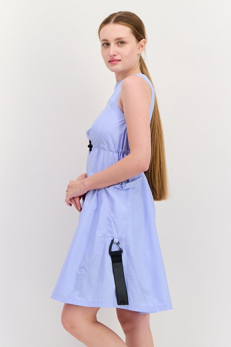 Adidas فستان خارجي بلا أكمام رياضي للنساء من أديداس × بارلي، لافندر - Image 2