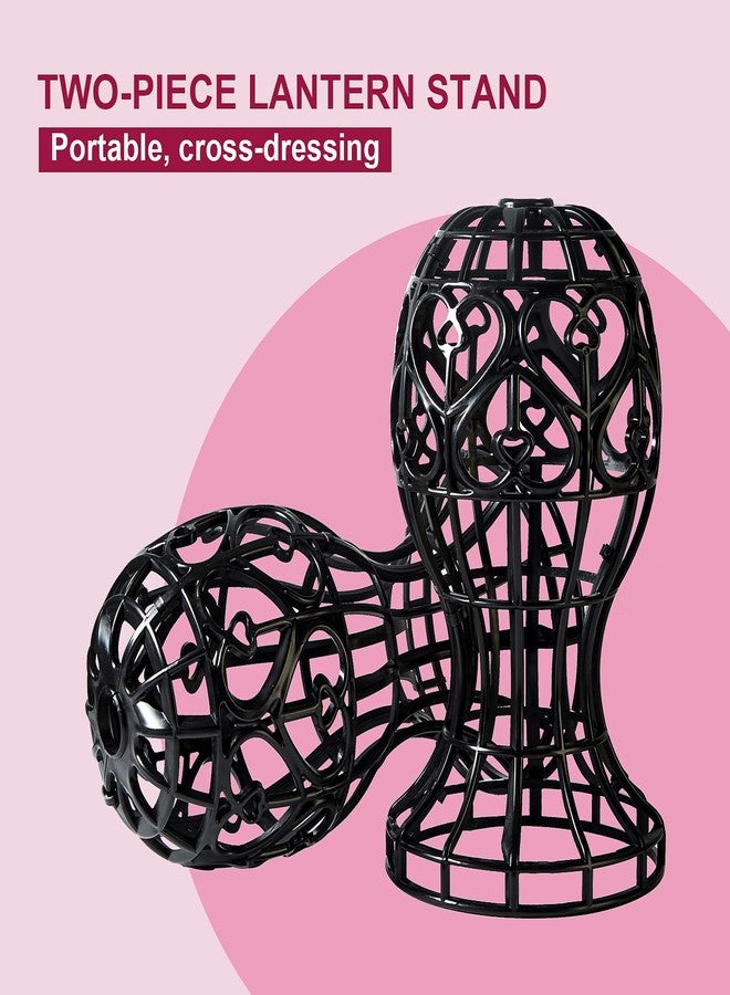 MoyRetty 2 Pack Wig Stand, Plastic Head-Shaped Cutout Design, suitable to hold large Human Hair Pre Plucked wig stand for Long Short Hair, Suitable for use at Home or Salons, and Various Settings (Black) - Image 3