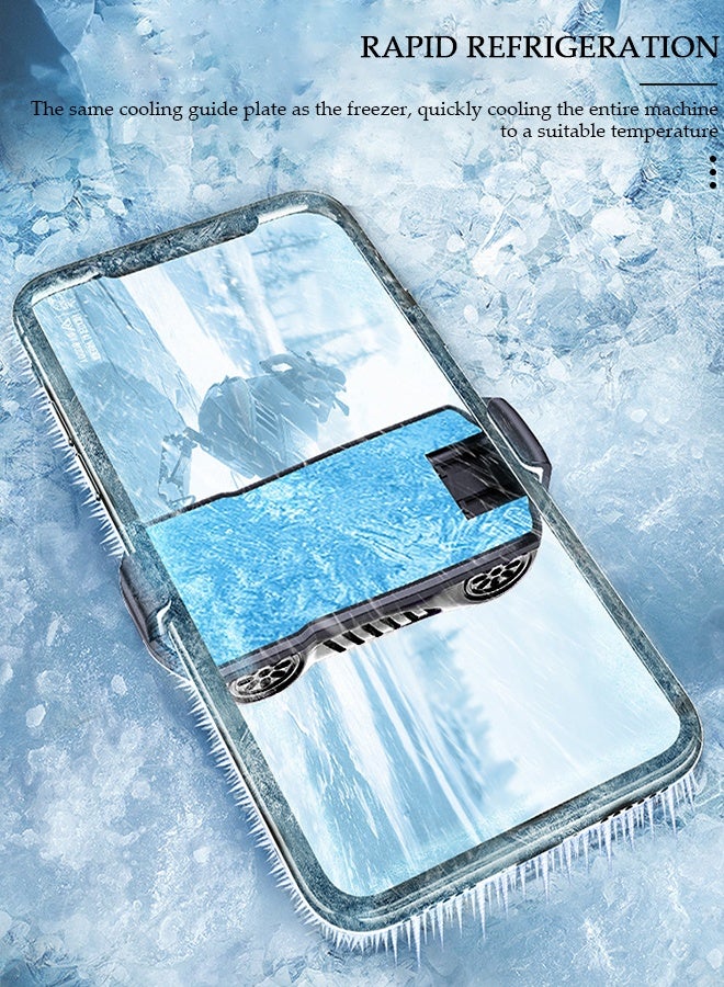 DUNISO مبرد الهاتف للبث المباشر والألعاب، مروحة تبريد سريعة للهاتف مع مشبك عالمي، مبرد هاتف محمول منخفض الضوضاء للألعاب المحمولة وTikTok Live Strea، مناسب لجميع أنواع الهواتف الذكية iPhone وAndroid - Image 3