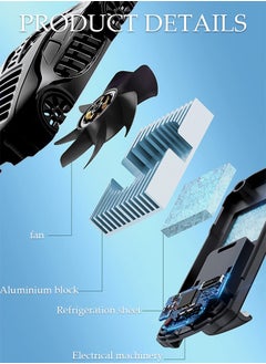 DUNISO Phone Cooler for Live Streaming and Gaming, Fast Phone Cooling Fan with Universal Clamp, Low Noice Cellphone Radiator for Mobile Gaming TikTok Live Strea, Fit All Types of iPhone Android Smartphones  - Image 2