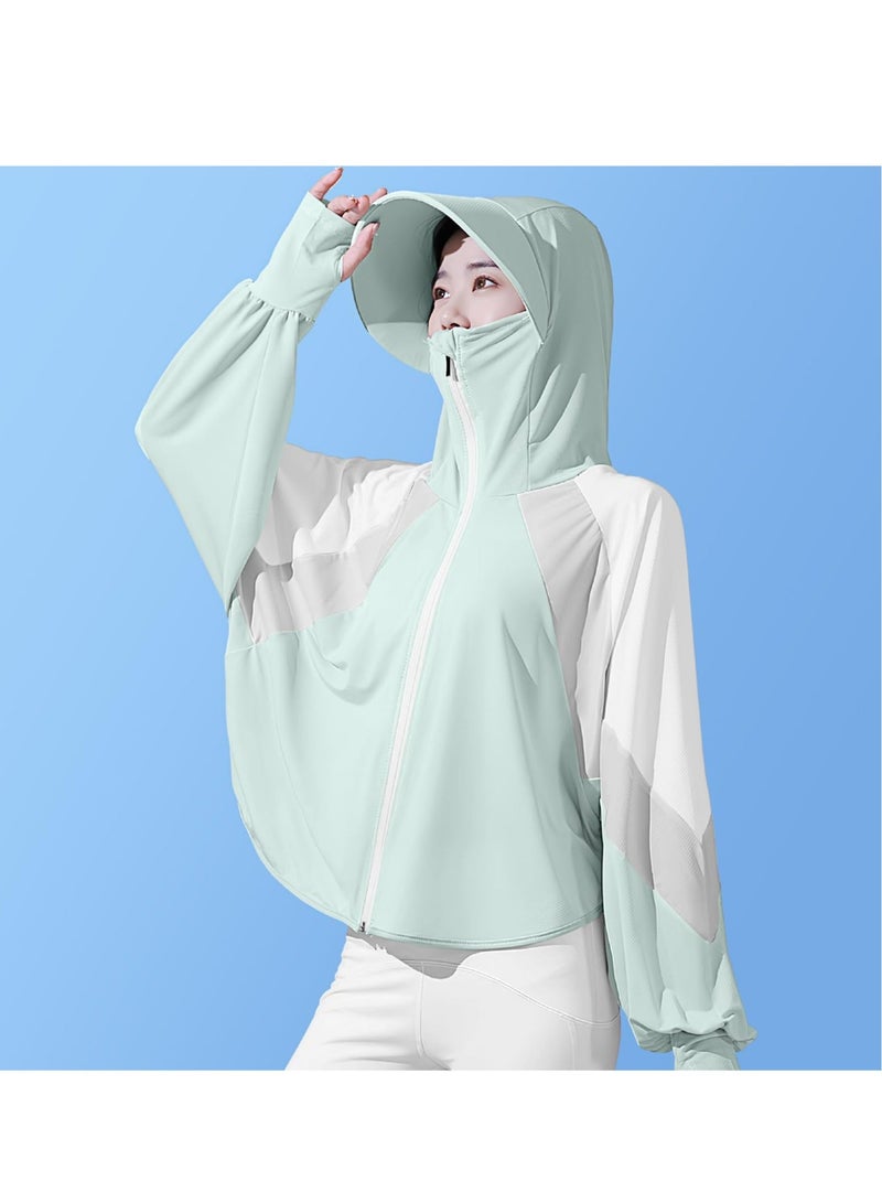 Generic UV Protection Clothing, 2 Pcs Sun Protection Hoodie Jacket, Full Zip Clothing for Women Fit Size S-XL - Image 5