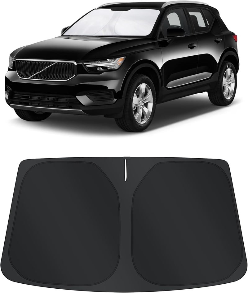 TINGLU Sun Shade for Volvo XC40 2019-2024 2025 2026 Accessories Windshield Sun Shade Window Shade UV Rays Protection Sun Visor Cover with Steering Wheel Sunshade Storage Bag - Image 1