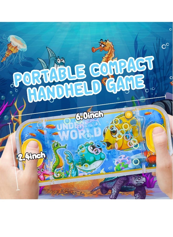 Generic Handheld Water Games 4 Packs Ocean Theme Water Toss Ring Game Aqua Toy Water Ring Game for Kids Stocking Stuffers Handheld Water Game Travel Games for Kids and Family for Party Favor  - Image 4
