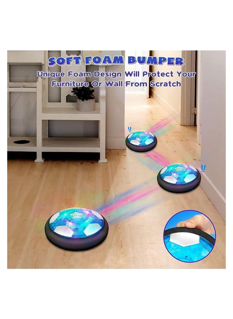 Cool Baby - COOLBABY Hover Soccer Ball for Kids 4 In 1 Hover Soccer Ball Hockey Bowling Set Rechargeable Hover Soccer Hockey Ball with LED Light - Image 1