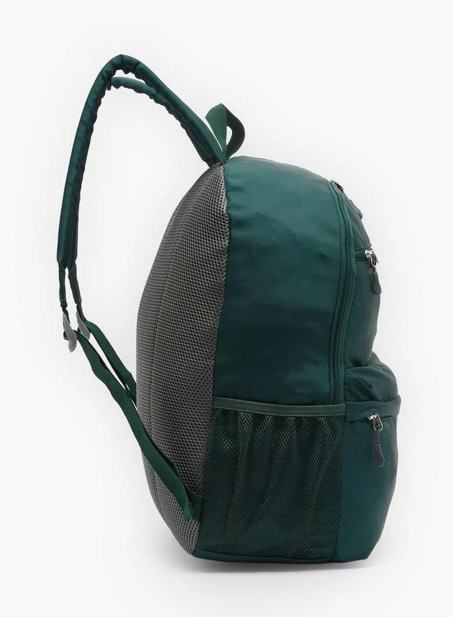 Oaklan By Shoexpress GREEN Solid Backpack For Kids 13 Years+ With Padded Shoulder Straps for Men | Best Price UAE