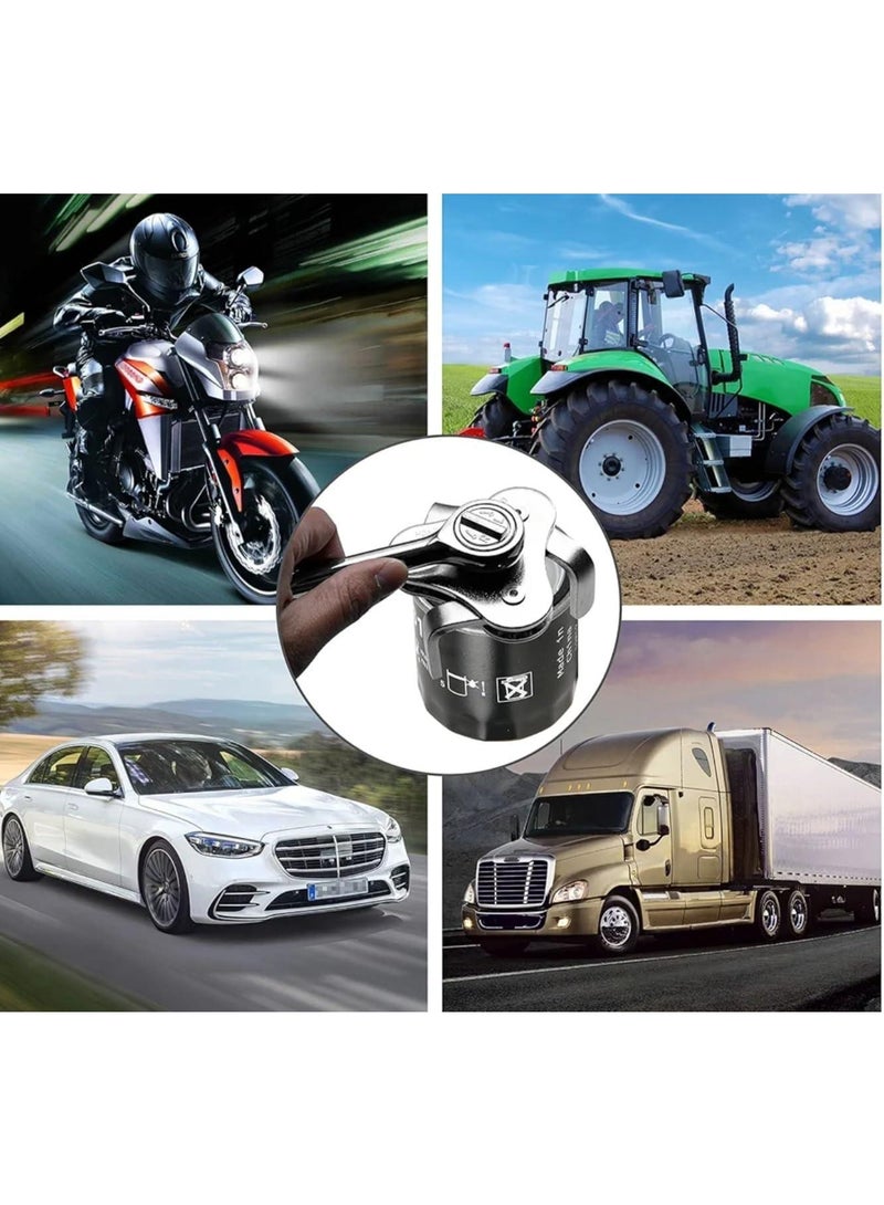 مفتاح فلتر زيت ثنائي الاتجاه لإزالة فلاتر الزيت بثلاثه فكين قابل للتعديل من 63-102 مم - Image 5