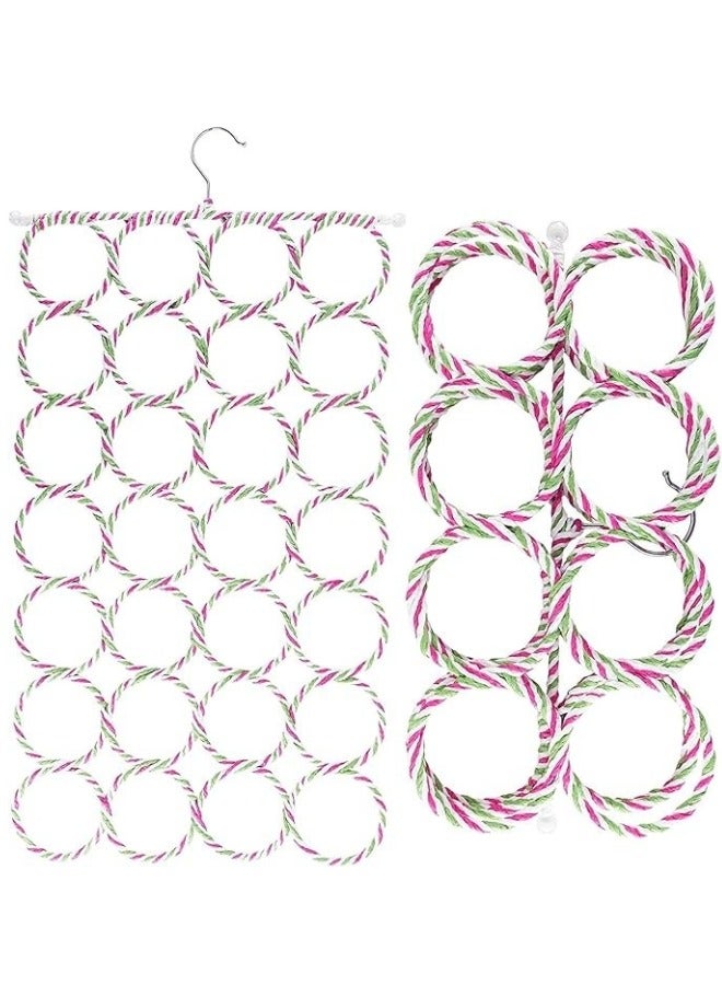 FALMER 2 pieces of structured shawl with 28 holes (Random color) - Image 3