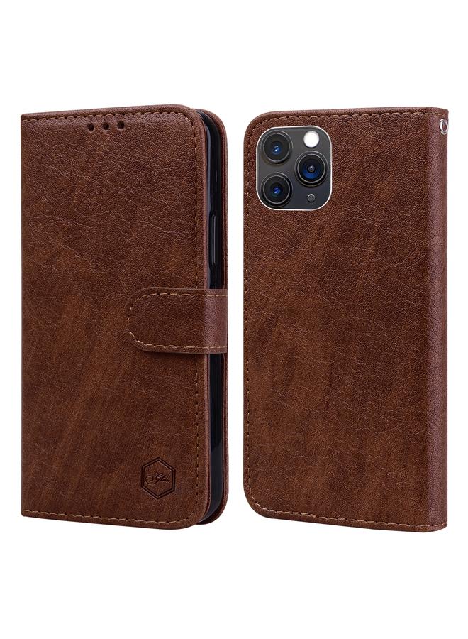 S-TOP Case For iPhone 11 Pro Max Skin Feeling Oil Leather Texture PU + TPU Phone Case - Image 1