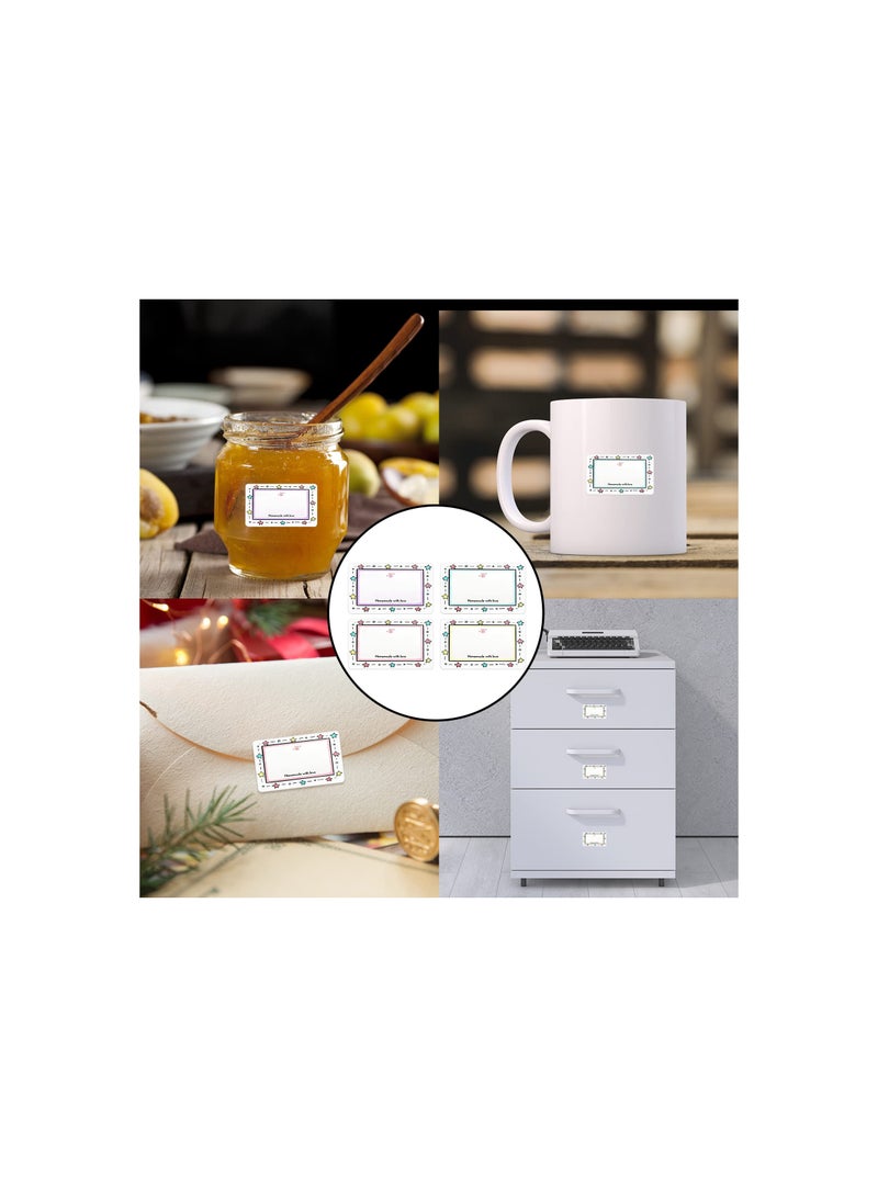 SYOSI Labels for Jars, Food Freezer Labels Self Adhesive Jam Jar Labels 50x30mm Sticky Labels Jar Stickers Labels for Kitchen Food Bottle Jams Containers, Food Bottle Labels(1 Roll/250pcs)(2 Pack) - Image 3