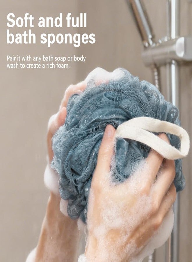 North Bund Bath Shower Loofah Sponge Body Scrubbe Body Exfoliator Scrubber Wash Sponge for MenWomen (Set of 3 Color - Image 2