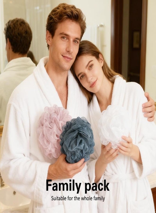 North Bund Bath Shower Loofah Sponge Body Scrubbe Body Exfoliator Scrubber Wash Sponge for MenWomen (Set of 3 Color - Image 5