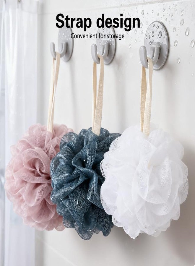 North Bund Bath Shower Loofah Sponge Body Scrubbe Body Exfoliator Scrubber Wash Sponge for MenWomen (Set of 3 Color - Image 4