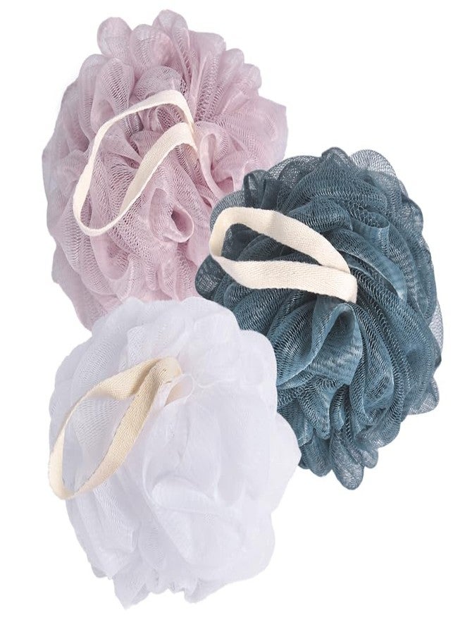 North Bund Bath Shower Loofah Sponge Body Scrubbe Body Exfoliator Scrubber Wash Sponge for MenWomen (Set of 3 Color - Image 1