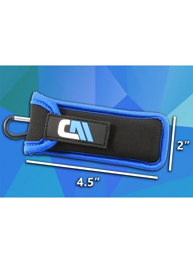 CASEMATIX Lip Balm Holder Clip On Neoprene Chapstick Pouch Easily Clips Onto Backpack Or Belt For Convenient Travel And Storage Carabiner Included - Image 3