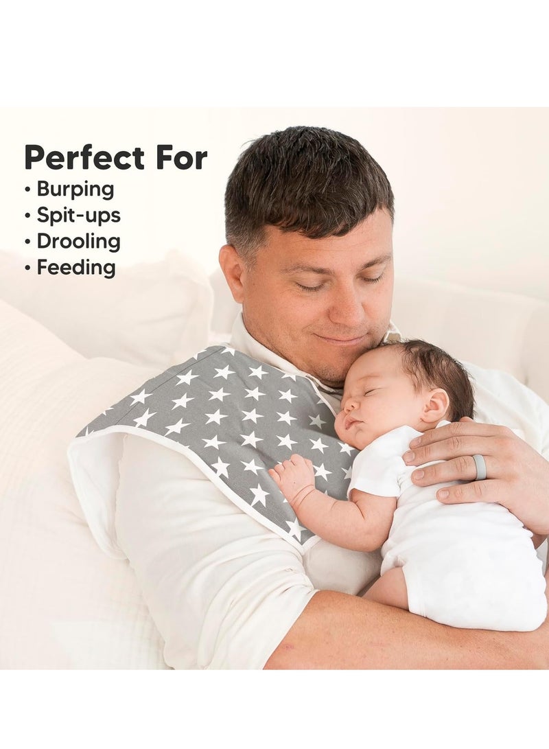 5 Pack Organic Burp Cloths for Baby Boys and Girls Ultra Absorbent Burping Cloth Burp Clothes Newborn Towel Drooling Up Rags  Burp Cloth Bib for Unisex Boy Girl  Burp Cloths