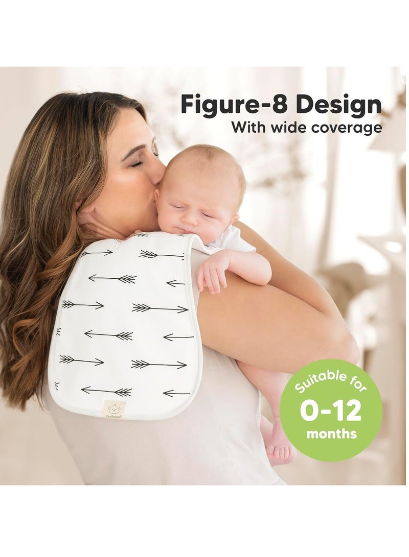 5 Pack Organic Burp Cloths for Baby Boys and Girls Ultra Absorbent Burping Cloth Burp Clothes Newborn Towel Drooling Up Rags  Burp Cloth Bib for Unisex Boy Girl  Burp Cloths