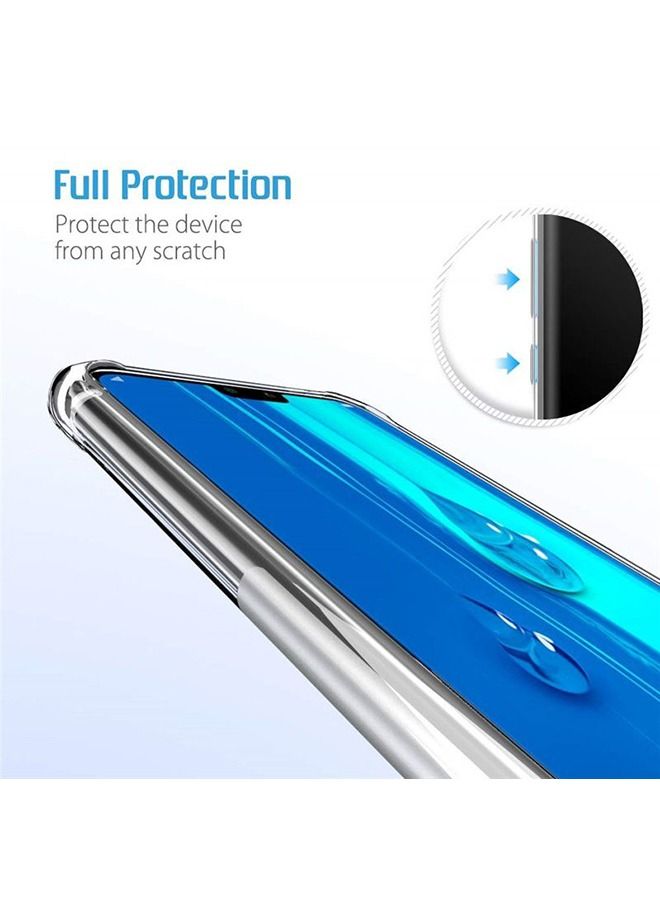 شيزي غطاء حماية غير لامع مضاد للكسر لهاتف هواوي Y9 2019 شفاف - Image 5