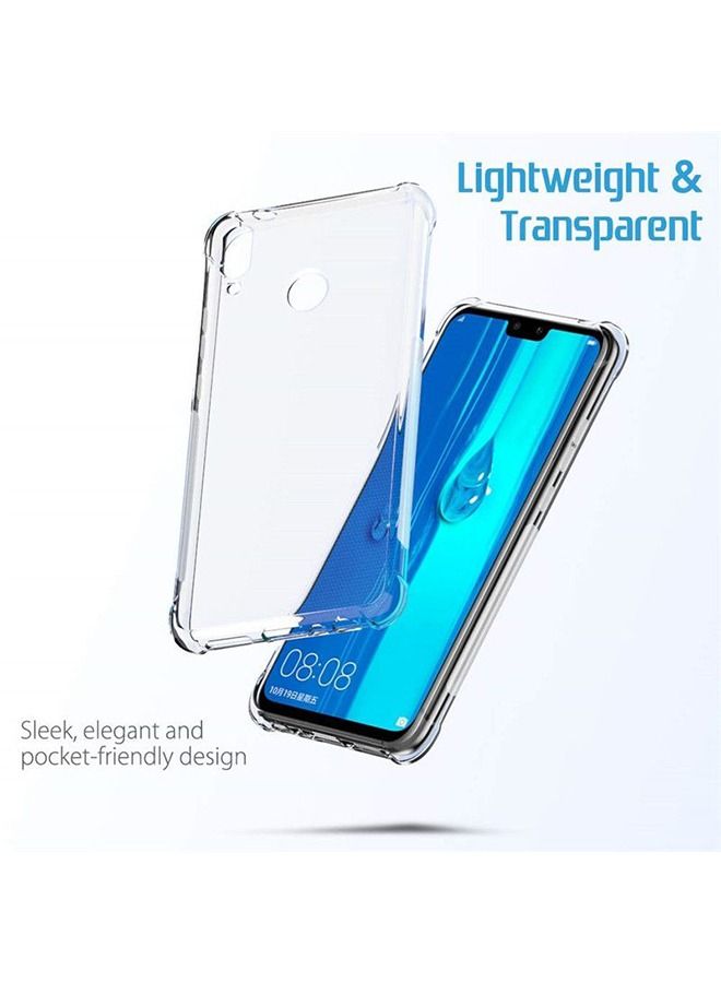 شيزي غطاء حماية غير لامع مضاد للكسر لهاتف هواوي Y9 2019 شفاف - Image 4