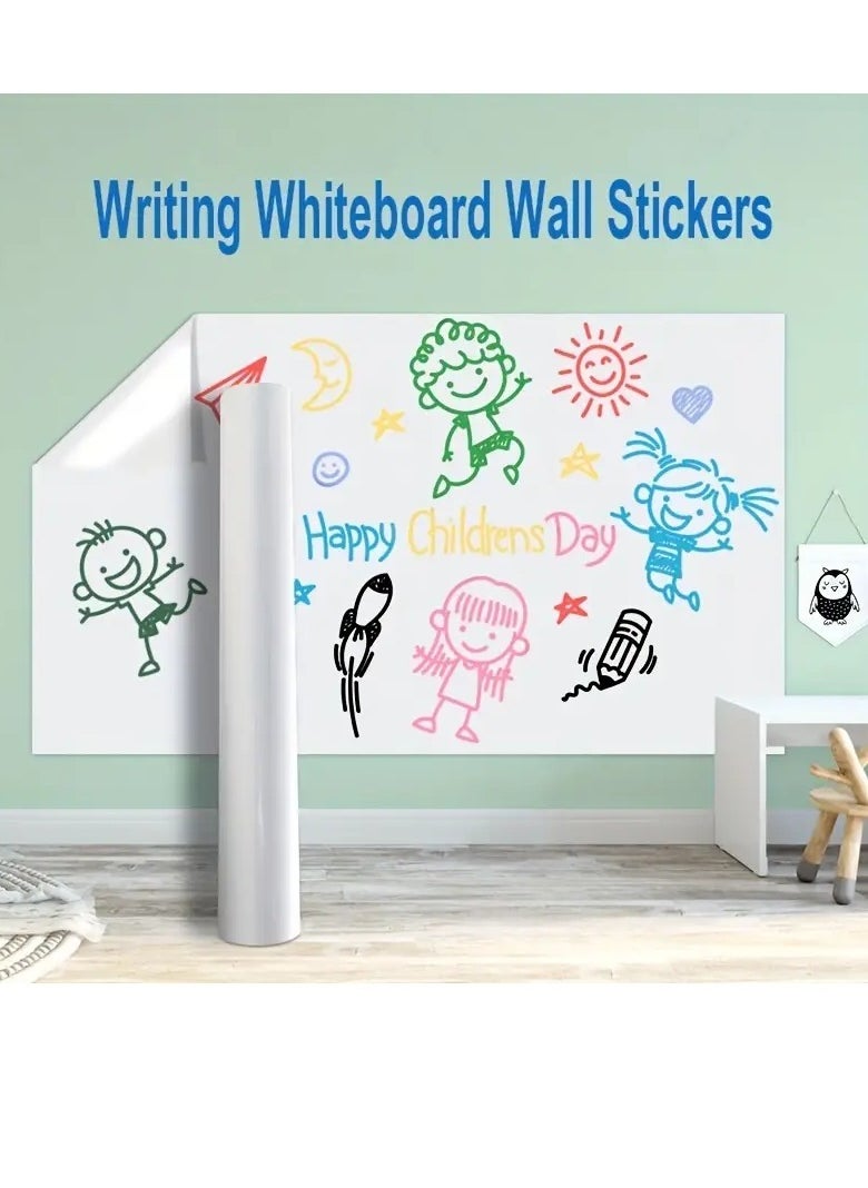 Generic - 1 Roll Electrostatic Adsorption Whiteboard For Writing, Drawing, Washable And Removable Wallpaper, Protective Decoration For Office And Home Walls, Soft Whiteboard For Graffiti - Image 1