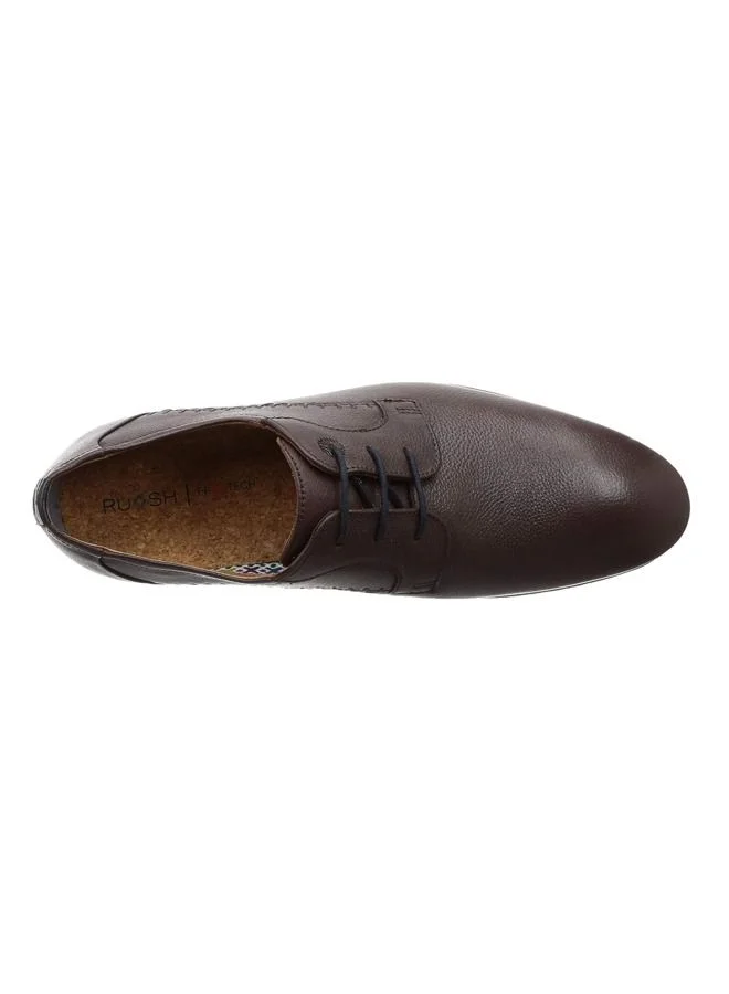 RUOSH Mens Oxford Derby Lace up Comfort Leather Work Office Formal Occasion Party Wear Premium Shoes