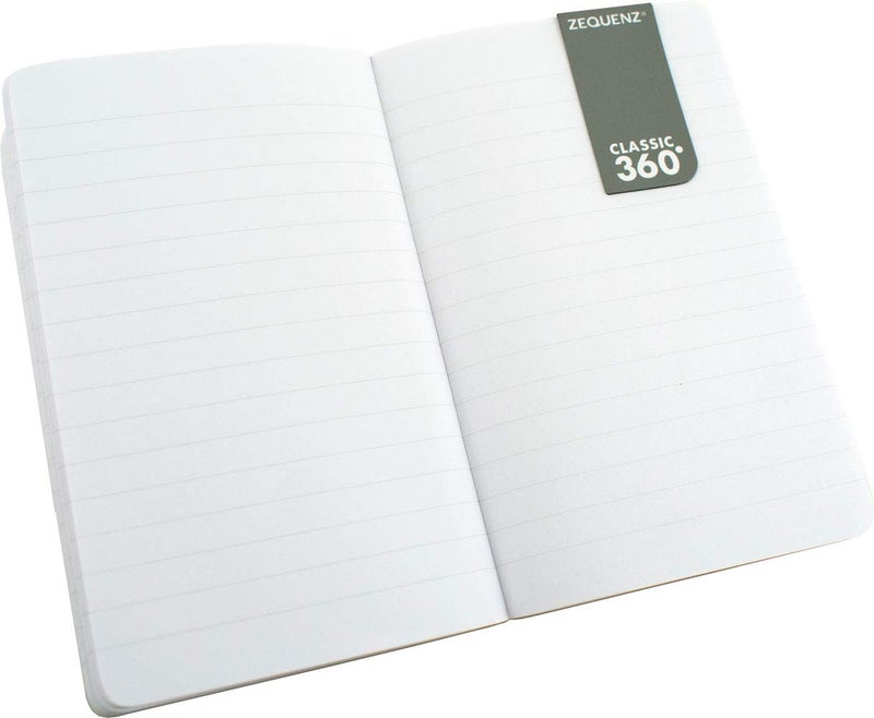 Zequenz Classic 360 Signature Series, Size: A6- Pocket, Color: Red, Paper: Ruled, Soft Cover Notebook, Pocket size journal, 3.5" x 5.5",128 sheets/256 pages, Ruled, Lined paper - Image 2