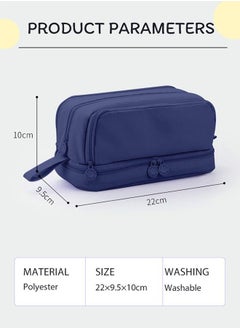 ANGOO Big Capacity Pencil Holders Canvas High Large Storage Pouch Marker Pen Case Simple Stationery Bag School College Office Organizer for Teens Girls Adults Student  - Image 5