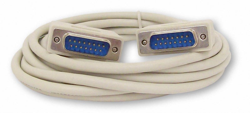 Your Cable Store 10 Foot DB15 15 Pin Serial Port Cable Male/Male