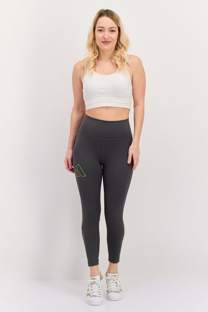 Adidas Women Sports Wear Fit Training Leggings, Grey  - Image 4