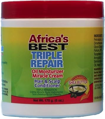 Africa's BEST Africas Best Triple Repair Oil Moisturizer Cream Hair Scalp Conditioner 170g - Image 3