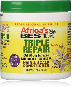 Africa's BEST Africas Best Triple Repair Oil Moisturizer Cream Hair Scalp Conditioner 170g - Image 1