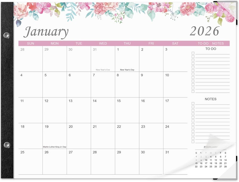 Adronix Desk Calendar 2026-2027 – 22" x 17" Large Desk Calendar Runs From January 2026 to June 2027. - Image 1