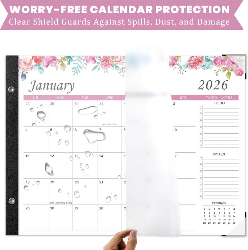 Adronix Desk Calendar 2026-2027 – 22" x 17" Large Desk Calendar Runs From January 2026 to June 2027. - Image 5