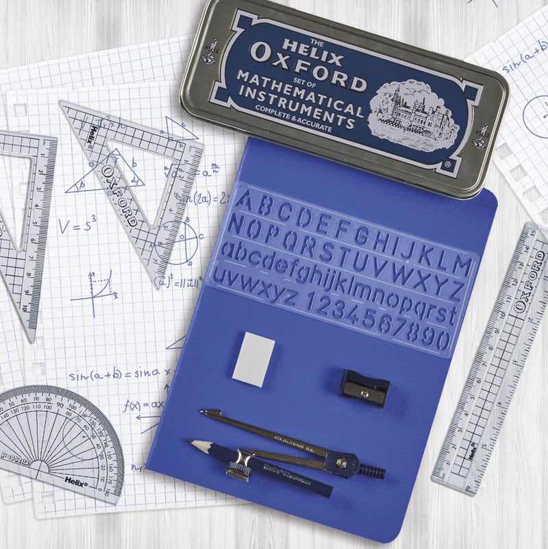 Helix Oxford Maths Set with Storage Tin - Image 4