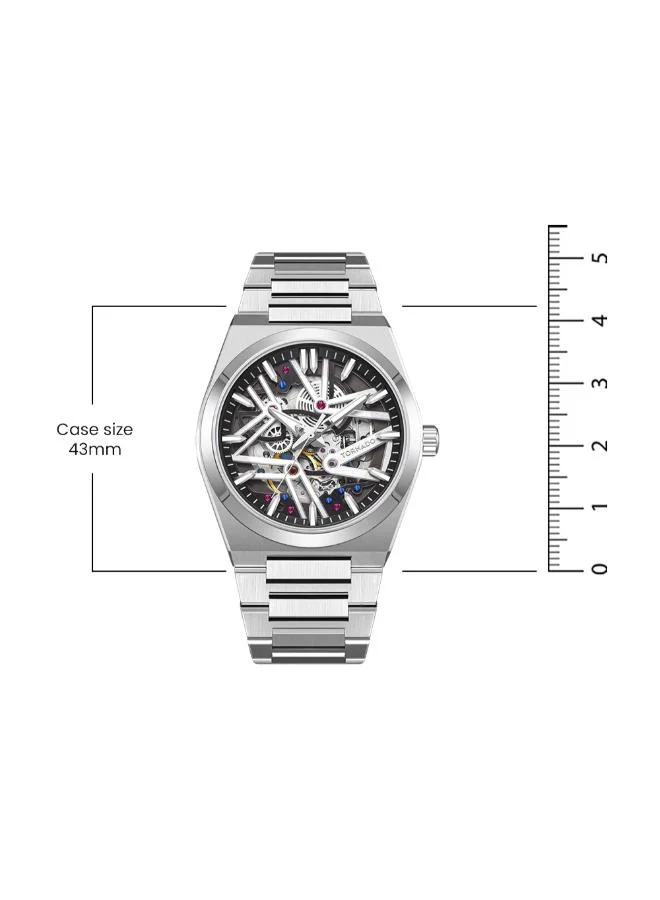 TORNADO Black Men's Metal Automatic Watch T24301-SBSB - 43 mm for Men | Best Price UAE