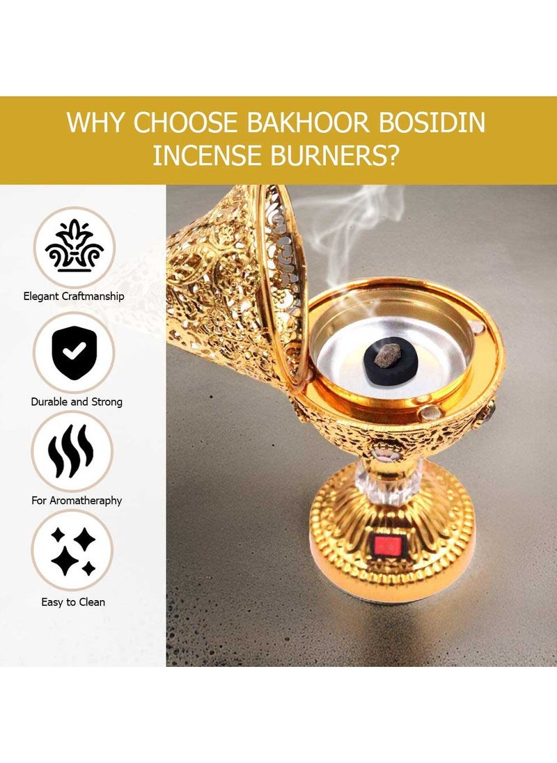 Generic Electric Oud Bakhoor Incense Burner Mini Gold - WF-021G  - Image 4