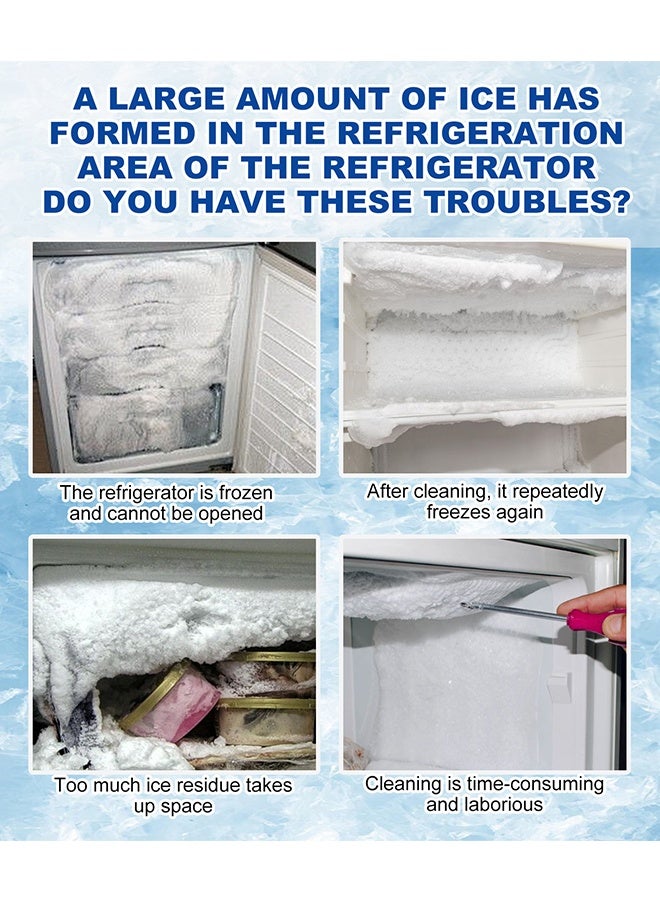 JUE-FISH Defrosting Spray for Fridge Freezer, Refrigerator Defrosting Spray, Refrigerator Deicing and Defrosting Agent, Spray for Defrosting Refrigerator and Freezer (120ml) - Image 2