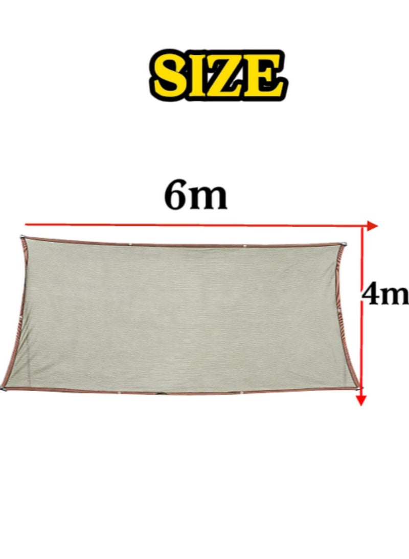 jaexest Shade Netting With Eyelets 85% Sunscreen Shade Cloth, Waterproof Outdoor Shade Sail for Garden Greenhouse Plants - Image 4