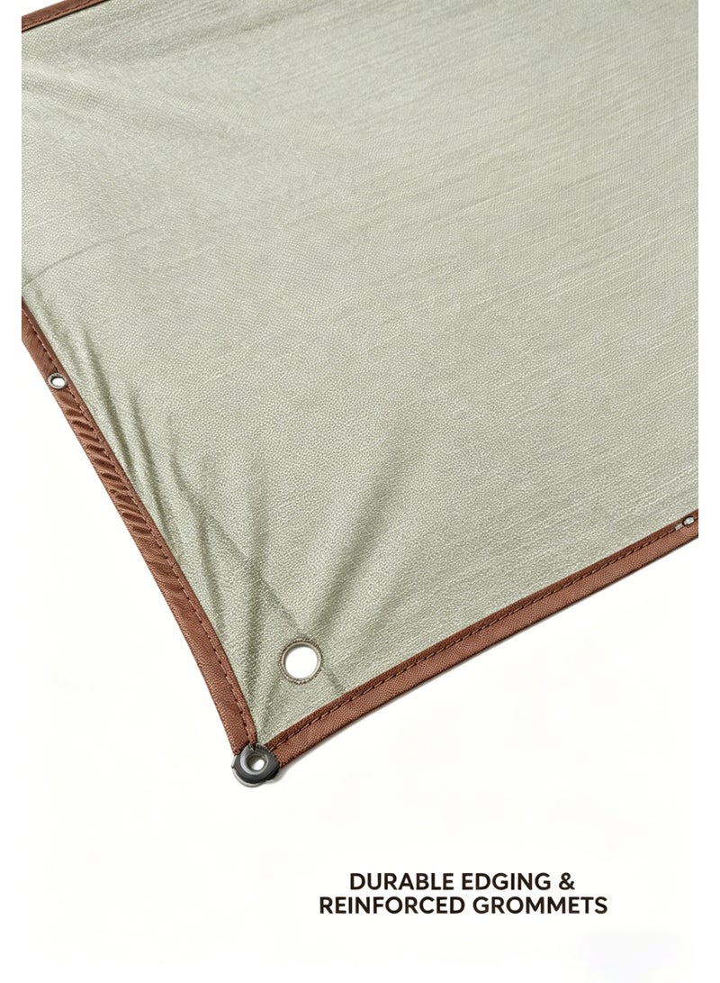 jaexest Shade Netting With Eyelets 85% Sunscreen Shade Cloth, Waterproof Outdoor Shade Sail for Garden Greenhouse Plants - Image 5