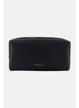 Christian Lacroix Women Brand Logo Cosmetic Pouch, Black  - Image 3