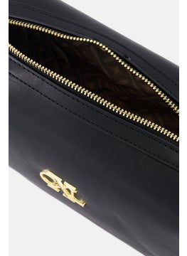 Christian Lacroix Women Brand Logo Cosmetic Pouch, Black  - Image 2