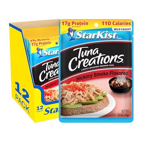 StarKist Tuna Creations Hickory Smoked Pouch 26 oz  12 Pack Wild Caught High Protein Shelf Stable Seafood Gluten Free Soy Free No Draining Ready to Eat for Salads and Sandwiches - Image 1