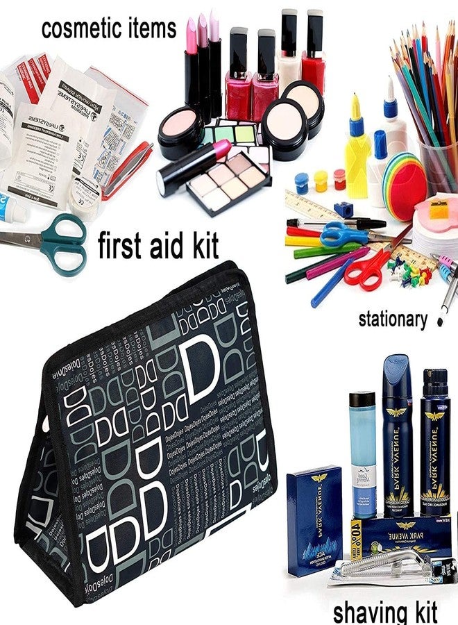 STACKRAID Set of 3 Toiletry Bag Cosmetic Makeup Pouch for Men & Women Girl (Black) - Image 4