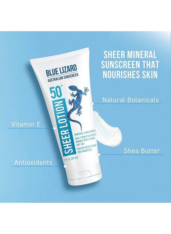 BLUE LIZARD Australian Sunscreen Sheer Lotion Body Spf 50+ 3 Oz. - Image 4